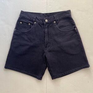 Vintage high waisted navy-indigo denim shorts